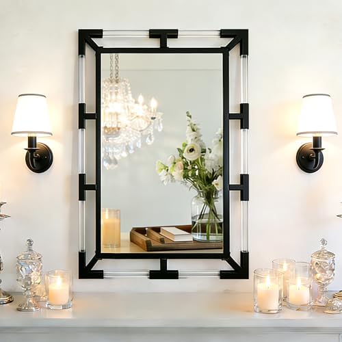 Chende Modern Black Wall Mirror Decor - Image 4