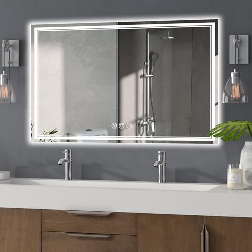 Ratsamee 55"x36" LED Bathroom Mirror by RATSAMEE