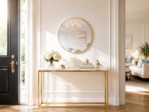 Garvee 24 in Round Mirror for Wall, Round Bathroom Mirror for Wall Decor - Image 3