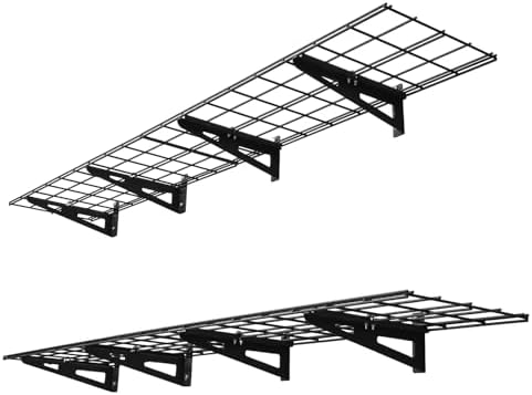 VEVOR 2-Pack Heavy Duty Garage Wall Shelving, 1 x 6 ft Steel Wall Mounted by VEVOR