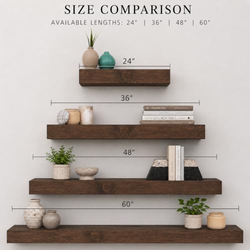Urbandi Modern Floating Shelves 3 Inches Thick - Image 2