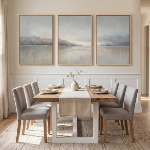 Large Framed Abstract Landscape Wall Art - Image 2