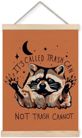 Funny Terracotta Motivational Raccoon Poster Wall Art Framed 12x16in by Unknown