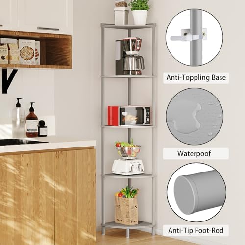 SUNMORY 5 Tier Corner Shelf - Image 3