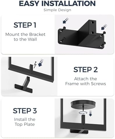 Bamworld Wall Plant Holder Plant Stand Indoor Wall Planters Black - Image 6