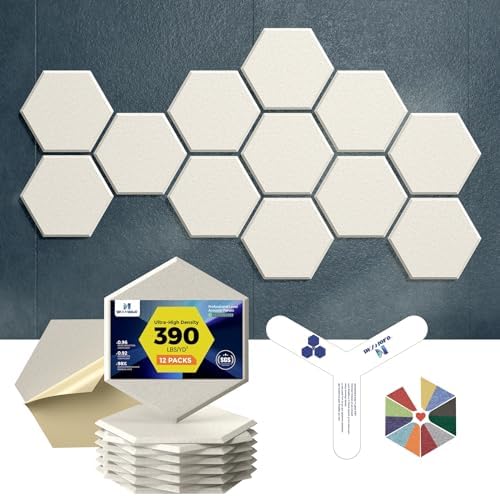Self-Adhesive Acoustic Panels, 2nd Generation Sound Absorbing Panel, by DEXMOKO