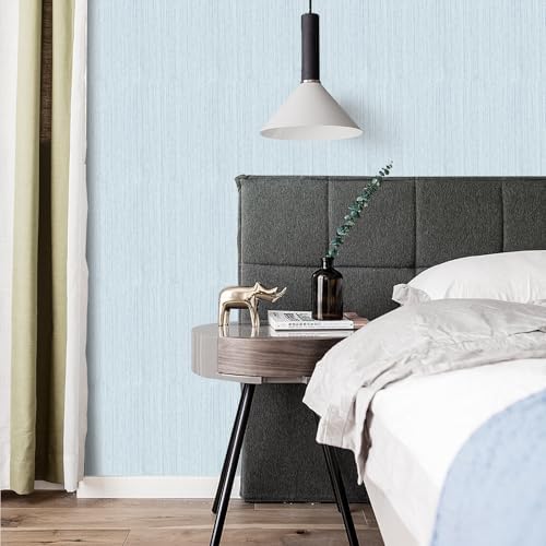 Green Grasscloth Peel and Stick Wallpaper Fabric Wallpaper 15.7" x 472" Texture - Image 5