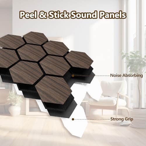 Hexagon Acoustic Wall Panels, Self-Adhesive Sound Absorbing Wall Panel by ARMURO - Image 7
