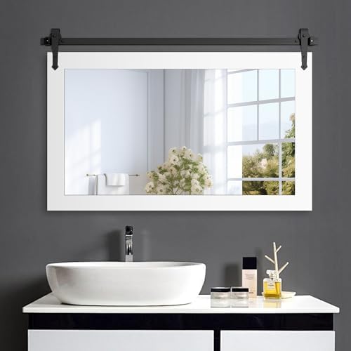 Farmhouse Barn Door Mirror - Image 4