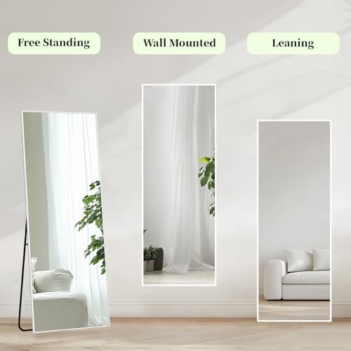 Sunniry 48x16 inch White Full Length Mirror, Floor Mirror - Image 6