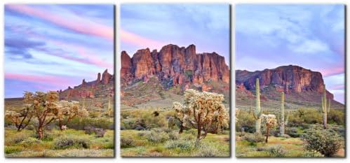 Pacimo Mountains Sunset Canvas Wall Decor Natural Landscape Wall Art Print on by Pacimo