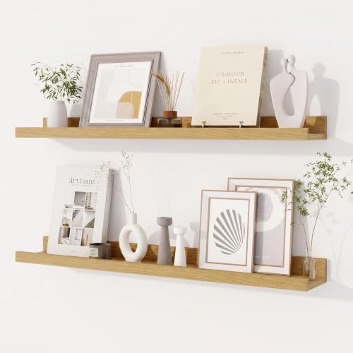 Dreamland Picture Ledge Shelf for Wall, Floating Shelves Set of 2, 30 inch Long by Dreamland