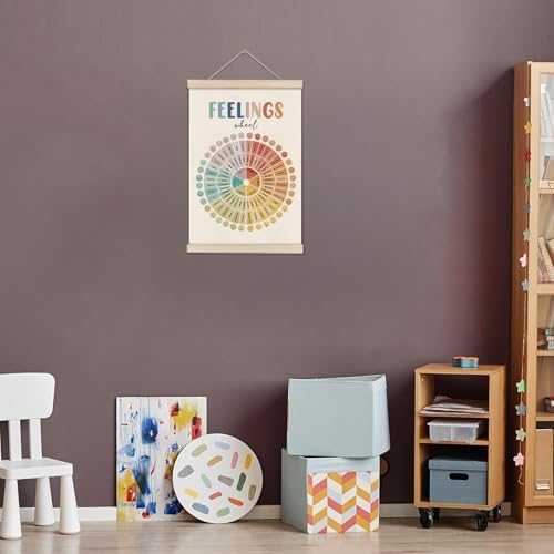 Feelings Wheel Poster Hanger Frame, Emotion Chart Mental Health Wall Art - Image 6