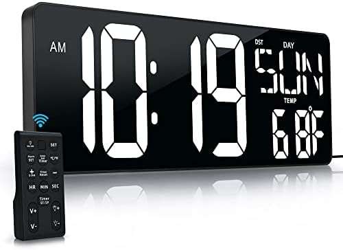 17.2"Large Digital Wall Clock Large Display by CYMHCHL