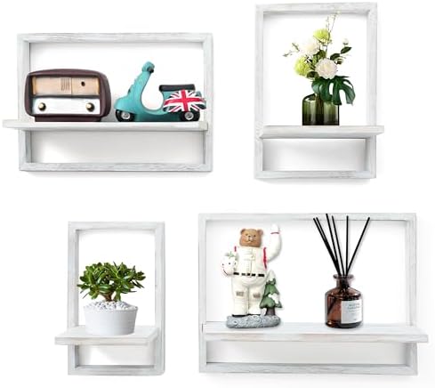 Floating Shelves for Wall, Decorative Wall Shelves, Plants Shelf Framed by PHOENANCEE