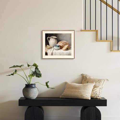 ASTRDECOR Framed Kitchen Wall Art, Modern Muted Still Life Painting Farmhouse - Image 5