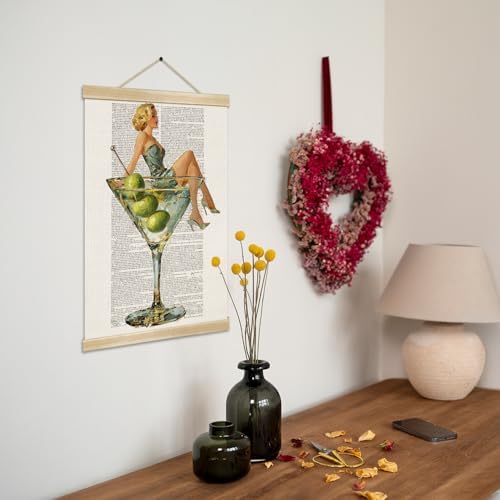 Martini Girl Wall Art, Vintage Glam Cocktail Poster, Retro Fashion Woman in - Image 7