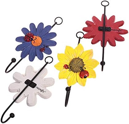 GDYOOSHOW Decorative Hooks Coat Hanger Flower Key Holder Metal Hook - Image 6
