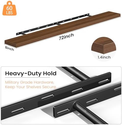Fun Memories 72 Inch Floating Shelves - Image 4