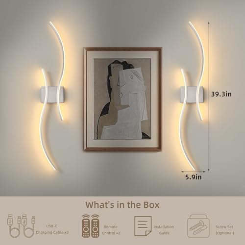Wireless Wall Sconces Set of Two - Image 7