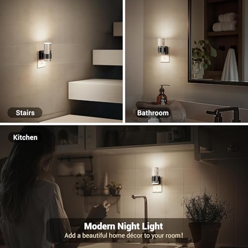 JandCase Bubble Night Light, 5000K White Night Lights Plug into Wall Auto - Image 6
