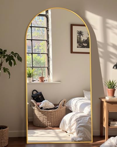 69"x28" Arched Full Length Mirror, Standing Floor Mirror - Image 2