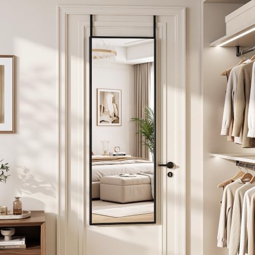 Suidia Full Length Mirror Over the Door&Wall Mounted, HD Shatterproof, Hanging - Image 3