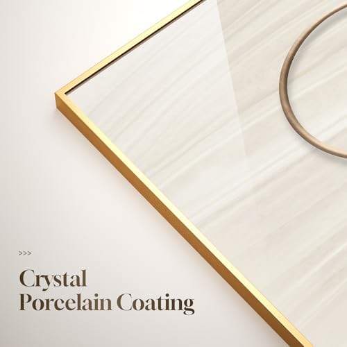 Large Framed Modern Luxury Gold Wall Art - Image 7