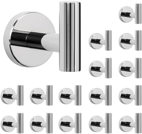 NearMoon Bath Towel Hooks- SUS 304 Stainless Steel Robe Hook Holder, Heavy Duty by NearMoon