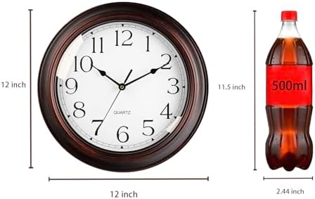 KECYET 12" Wall Clocks Battery Operated Silent - Image 4