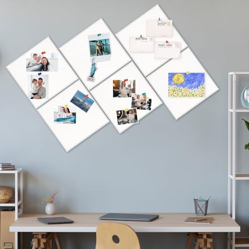 Large Cork Board 36" x 24", 6 Pack Felt Bulletin Board, Pin Boards | - Image 6