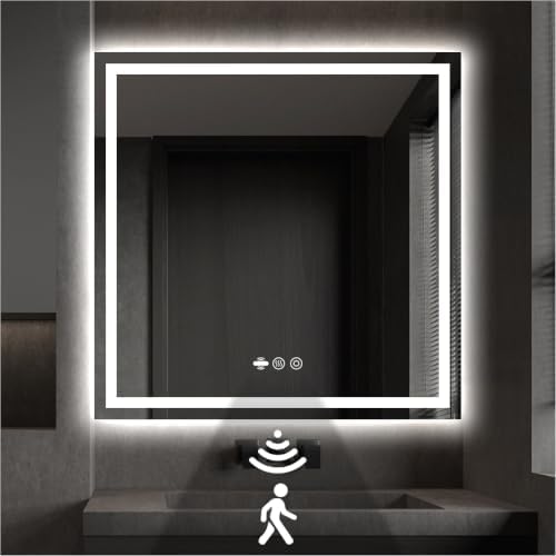 36" x 36" LED Lighted Bathroom Mirror by nolsia