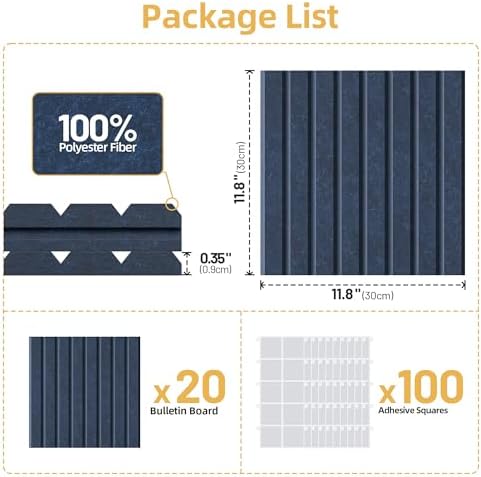 Large Cork Board for Walls 20 Pack Bulletin Board - Image 7