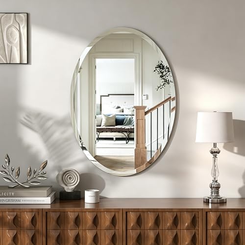 20x28 Inch Bathroom Mirrors for Over Sink, Frameless Mirrors for Wall - Image 2