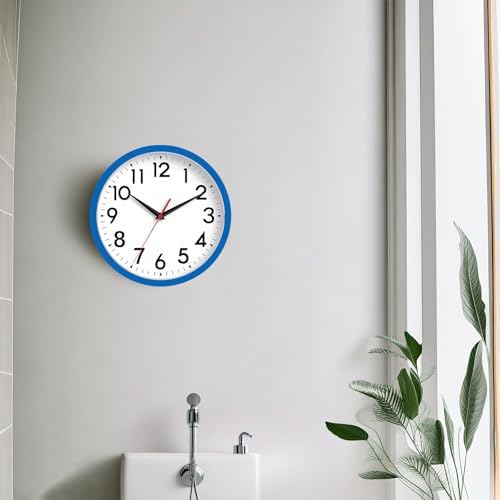 DAXSMY 8 Inch Wall Clock, Battery Operated Silent Non Ticking - Image 5