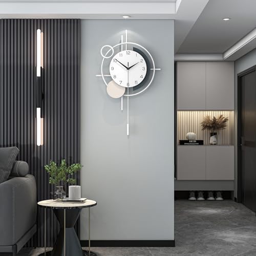 Large Decorative Wall Clock Silent Battery Operated by CreativeWallClock