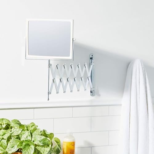 JERDON Wall-Mounted Makeup Mirror - Image 2
