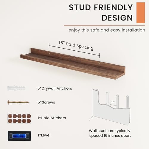 Picture Ledge Shelf, Floating Shelves - Image 5