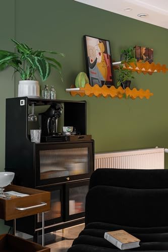 Yasinet 17.7" x197" Dark Green Wallpaper Green Peel and Stick Wallpaper - Image 2