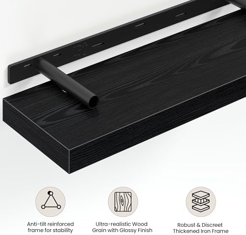 Vivelove 16 Inch Floating Shelves Wall Mounted - Image 4