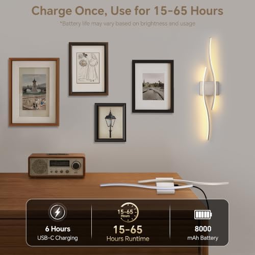 Wireless Wall Sconces Set of Two - Image 4