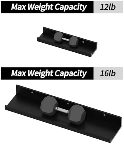 Giftgarden 24 Inch Wall Mounted Floating Shelves Set of 5, Living Room Storage - Image 6