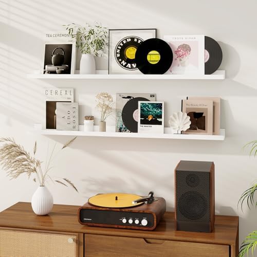 Dreamland Picture Ledge Shelf for Wall, Floating Shelves Set of 2, 48 Inch Long - Image 3