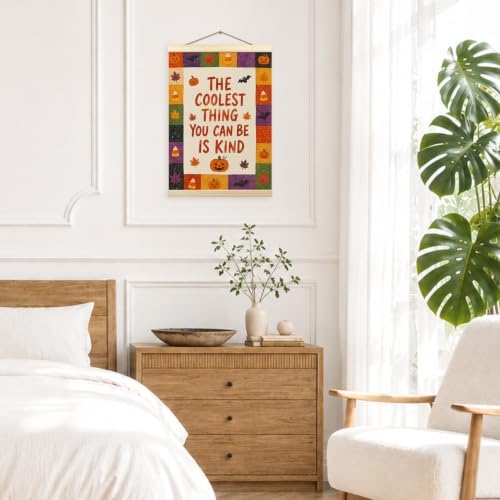 madalo Fall Halloween Kids Room Wall Art Poster Hanger Frame 12x16 Inch - Image 4