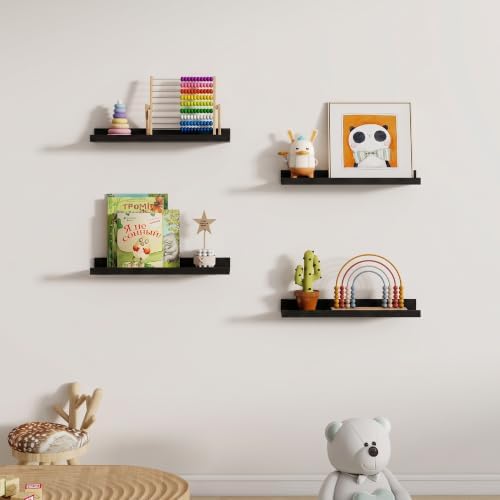 Dreamland Picture Ledge Shelf for Wall, Floating Shelves Set of 2, 20 inch Long - Image 5