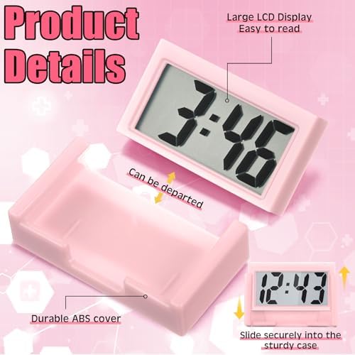 Frienda 3 Pieces Mini Small Digital Clock Stick On - Image 3