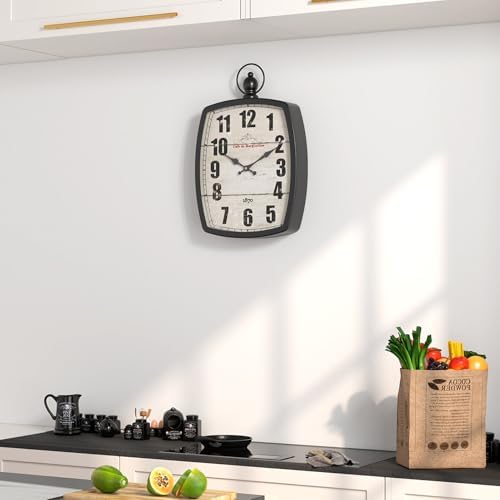 Menterry Large Retro Rectangle Wall Clock - Image 6