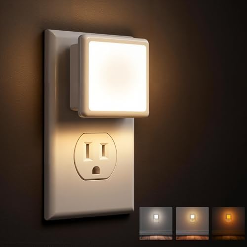 L LOHAS LED 3CCT Night Lights Plug into Wall 2-Pack, Plug in Night Light by LLOHASLED