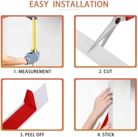 QDYMXUN Peel and Stick Chair Rail Panel Molding - Image 5