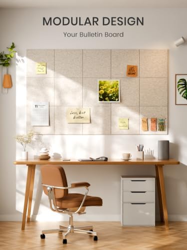 Bumusty 36"x 24" Large Felt Bulletin Board Tiles - Image 7